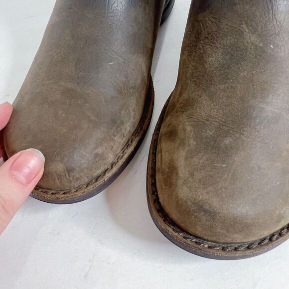 Merrell Andover Bluffs Waterproof Brown Leather Booties Ankle Boots Size 9 - Picture 10 of 11